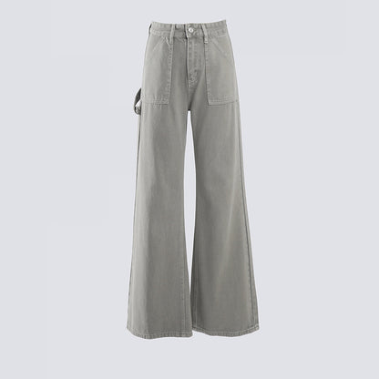 Loose Wide-Leg Pants, Boho Chic, Versatile Slimming Women's Denim Pants